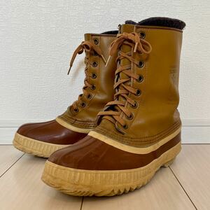 【USED】カナダ製 ソレル SOREL ビンテージ スノーブーツ ウインターブーツ 良い味 茶 メンズ ブラウン US9 27.0cm