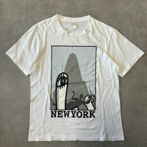 01SS Number (N)ine NEWYORK PRINT TEE STANDARD期 archive 00s Y2K undercover raf simons goa 14th addiction rare ナンバーナイン