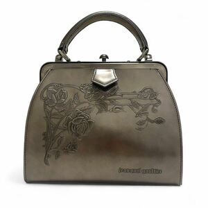 Archive Jean Paul Gaultier New Rose Metallic Bag 2way JPG Rare アーカイブ ジャンポールゴルチエ バッグ ニューローズ シルバー 極美品