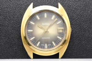 Zodiac Automatic Ref:723 904 Cal:72B ゾディアック デイト 3針 ゴールドケース フェイスのみ 自動巻き■26679