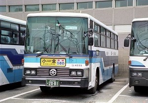 【 バス写真 Lサイズ 】 西鉄 懐かしのS型1987年式 ■ 4233北九州22か2081