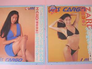 ▽切り抜き▽ ZARD 坂井泉水 ▽4P▽全4種幻のJASお宝ポスター＊大発掘写真