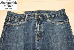 Abercrombie & Fitch アバクロンビー＆フィッチ コットン 100% ブーツカット デニム ジーンズ W34 L31 L (C0070726)