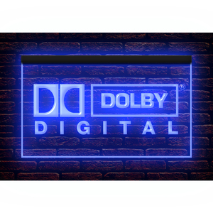 Y456 // LED ネオンサイン Dolby Digital ドルビーデジタル■サイズ(約)：W300mm x H200mm