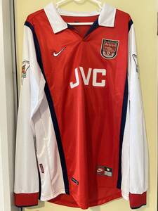 BERGKAMP 10番号NIKE UK製 Arsenal FC　アーセナル ユニフォーム　長袖L