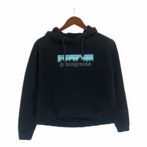 SALE// patagonia パタゴニア ロゴ フーディー パーカー アウトドア ブラック (メンズ M) P4896