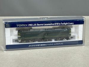 美品 TOMIX トミックス 2193 JR EF81形 トワイライト エクスプレス 電気機関車 Nゲージ 鉄道模型 動作未確認 現状品 