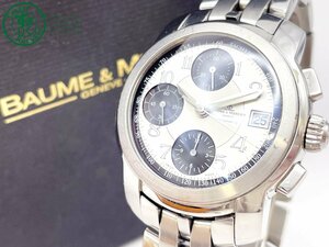 AK0604677　＃ 1円～！ Baume&Mercier ボーム＆メルシエ ケープランド MV045216 156/170 自動巻き デイト クロノグラフ 腕時計 シルバー