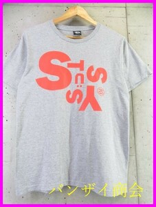 【送料300円可】8060b1◆良品です◆両面プリント◆STUSSY ステューシー 半袖Tシャツ S/カットソー/ジャケット/ブルゾン/コート/アメカジ