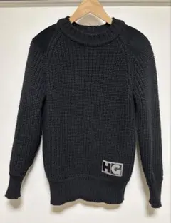 ヒステリックグラマー BRITISH WOOL パッチ付きニット