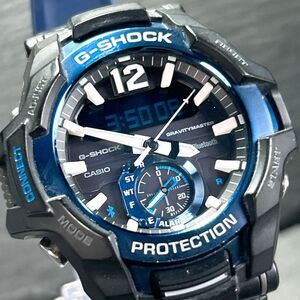 美品 CASIO G-SHOCK カシオ Gショック グラビティマスター GR-B100-1A2JF 腕時計 電波ソーラー アナログ デジタル カレンダー 動作確認済