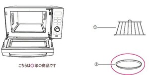 ツインバード部品：天板/793491 電子レンジ用〔490g-3〕〔メール便対応可〕