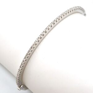 1円〜!!注目商品!!Ponte Vecchio(ポンテヴェキオ)美品!!《K18 天然ダイヤモンドバングル》D 10.6g diamond bracelet FA2/FA2.M355