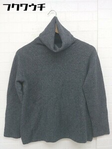 ◇ sarah wear サラウェア ウール混 長袖 ニット セーター グレー レディース