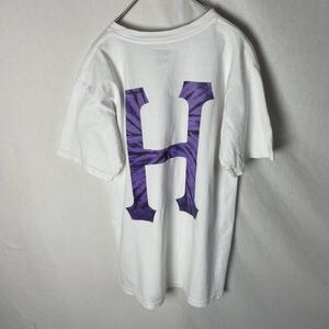 HUF 半袖プリントTシャツ　古着　Sサイズ　ホワイト