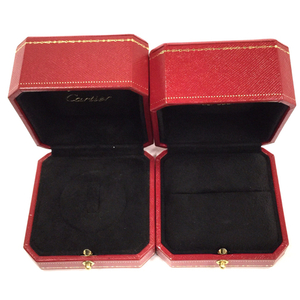 1円 【付属品のみ】 カルティエ Cartier 指輪 リング ケース 保存箱 外箱 2点 セット A12135