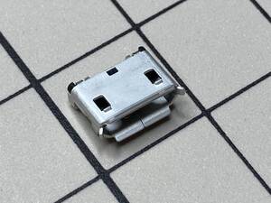 送料110円～ MicroUSBコネクタ 表面実装+スルーホール メス マイクロB 修理交換 MicroB Micro-B マイクロUSB 電子部品