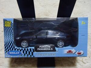 ウィリー ミニカー 1/34-1/39 ポルシェ　パナメーラS　ダイキャスト製　ドア開閉　ころがし走行　WELLY PORSCHE PANAMERA S