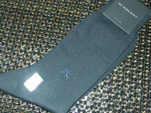 ●860ｖ-709-⑨新品・正規品【２５～２６ｃｍ】BURBERRY （バーバリー）【入手困難】日本製・ ホースマーク刺繍 ・ビジネスソックス(靴下)