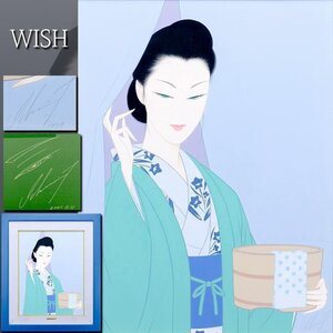 【真作】【WISH】鶴田一郎「旅の宿」アクリル画 15号大 大作 2001年作 ◆オリジナル原画 作者公式Xにて掲載の美人貴重名画　 #24112311