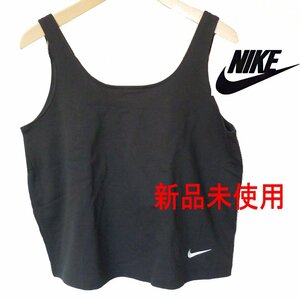 新品未使用◆送料無料(レディースM)ナイキ NIKE 黒ルーズフィットタンクトップ　コットン製