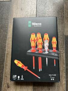 ★新品 ★Wera ヴェラ ★7本 絶縁 プラス マイナス ドライバーセット 160i/7 VDE Rack ★MADE IN CZECH REP ★MAC SNAP ON KTC HAZET FACOM