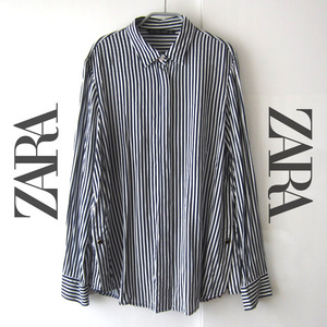 美品　ZARA／ザラ★　ストライプ柄　長袖シャツ