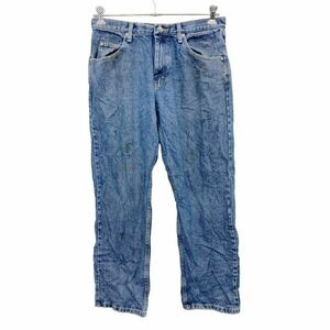 Wrangler デニムパンツ W32 ラングラー リラックスフィット ブルー コットン 古着卸 アメリカ仕入 2405-817