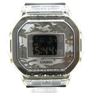 T1198☆【SALE】CASIO G-SHOCK デジタル DW-5600SKC【3229】DW-5600SKC-1JF カシオ Gショック ブラック×カモフラージュ柄 中古【時計】