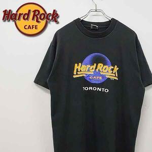 古着 90s ハードロックカフェ トロント 限定 カナダ製 Tシャツ L