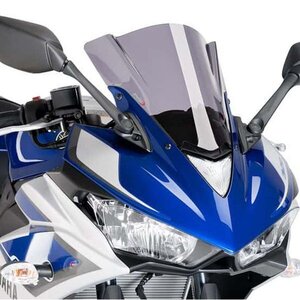 在庫あり Puig 7649F スクリーン YAMAHA YZF-R3 (15-18) [ダークスモーク] プーチ レーシング タイプ