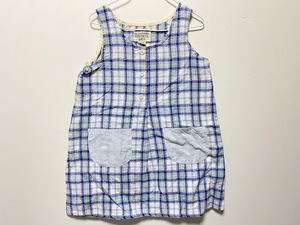 110cm 【 新品 ! 未使用 ! 】 キッズ 子供 特価！ワンピース 女の子 ガールズ チェック OIL CLOTHING オイル 子供服 / 管理FA-Y645