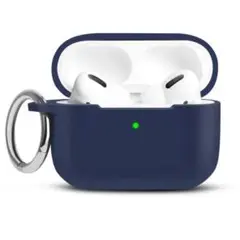 AirPods Pro ケース シリコン 保護ケース ワイヤレス充電 ブルー