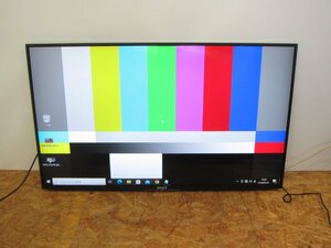 ◎SONY BRAVIA KJ-43X8000E 地上・BS・110度CS 4K対応液晶テレビ 有線・無線LAN Android NETFLIX 外付けHDD録画 2017年製 リモコン付◎201