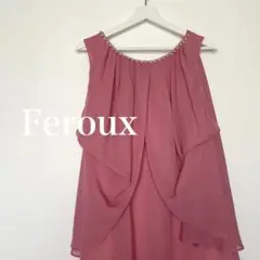 Feroux フェルゥ パーティー　ドレス　ワンピース 　ピンク