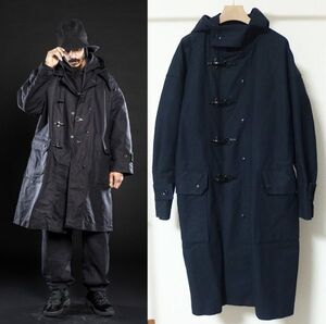 22AW Engineered Garments エンジニアードガーメンツ Oversized Fireman Duffle Coat オーバーサイズ ファイヤーマン ダッフル コート S 紺