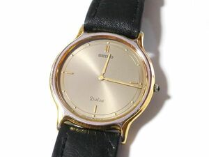 【Ya6☆】SEIKO/セイコー◇DOLCE/ドルチェ/9530-6000/SACT010◇1991年製♂2針年差クオーツ/コンビ/美品