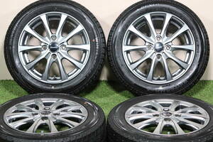 ＜バリ溝＞エクシーダー 14in 4.5J+45 PCD100 ダンロップ ウィンターマックスWM02 155/65R14 ワゴンR アルト タント ムーヴ N-BOX WGN ミラ