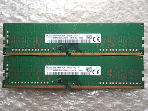 ★ SK hynix DDR4 PC4-2666V HMA81GU6JJR8N-VK 16GB(8GB x 2枚) DIMM ★