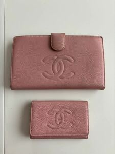 CHANEL シャネル　長財布　キーケースセットキャビアスキン ココマーク