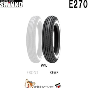 4.50-18 70H WW TT E270 リア チューブタイヤ シンコー shinko タイヤ　アメリカン