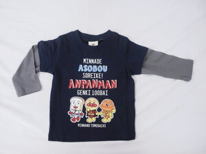 新品　OA3498-80　アンパンマン　長袖Tシャツ　ネイビー　レターパック発送（代引き不可）　