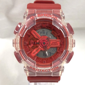 CASIO 腕時計 G-SHOCK Lucky Dropシリーズ クオーツ レッド文字盤 GA-110GL-4AJR [jgg]