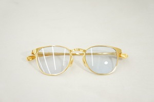 美品OLIVER PEOPLES オリバーピープルズ × TAKAHIROMIYASHITA The Soloistソロイスト サングラス チタン フレーム メガネ S.0368 金801O▲