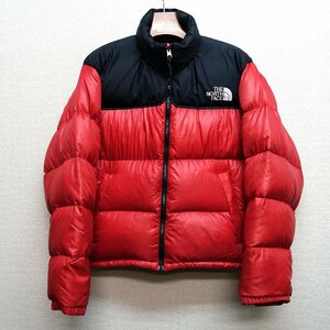 THE NORTH FACE ノースフェイス ヌプシ ダウンジャケット メンズ Mサイズ 正規品 レッド D7276