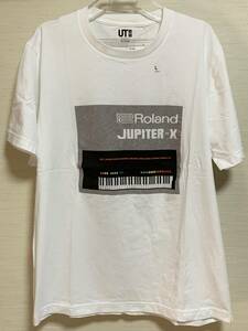 UNIQLO(ユニクロ) メンズ ザ・ブランズ ミュージック UT Roland JUPITER-X レギュラーフィット Lサイズ 未使用 Tシャツ 人気完売 販売終了