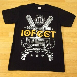 ◎美品！10FEET テンフィート OF THE KIDS BY THE KIDS FOR THE KIDS◆Tシャツ 半袖 バンド◆メンズ 黒 Sサイズ◆A6166