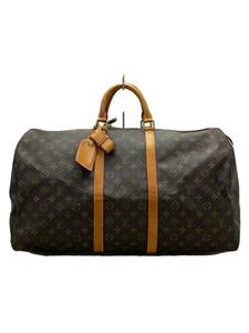 LOUIS VUITTON◆キーポル55_モノグラム・キャンバス_BRW/PVC/BRW