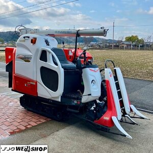 兵庫 クボタ 2条刈り コンバイン ER220-GW エアロスター 135時間 20馬力 ラクリード グレンタンク 楽刈 折り畳みオーガ ■3924030621陸