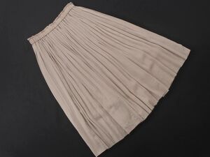 Rope Picnic ロペピクニック プリーツ スカート size38/ベージュ ■◇ ☆ efb0 レディース